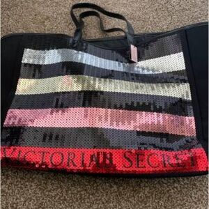 NEW! Victoria's Secret Sequin Tote Bag